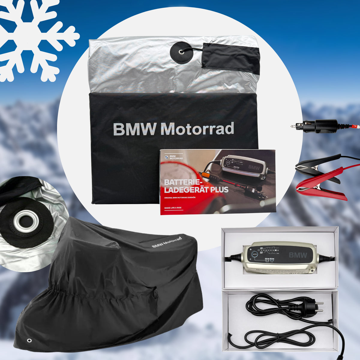 Kit Spécial HIVER : housse de protection + chargeur de batterie Plus