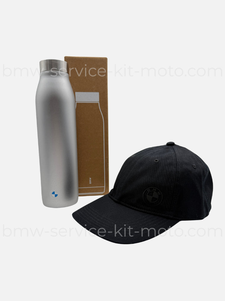 idée cadeau bmw pour anniversaire, fête des pères, gourde et casquette