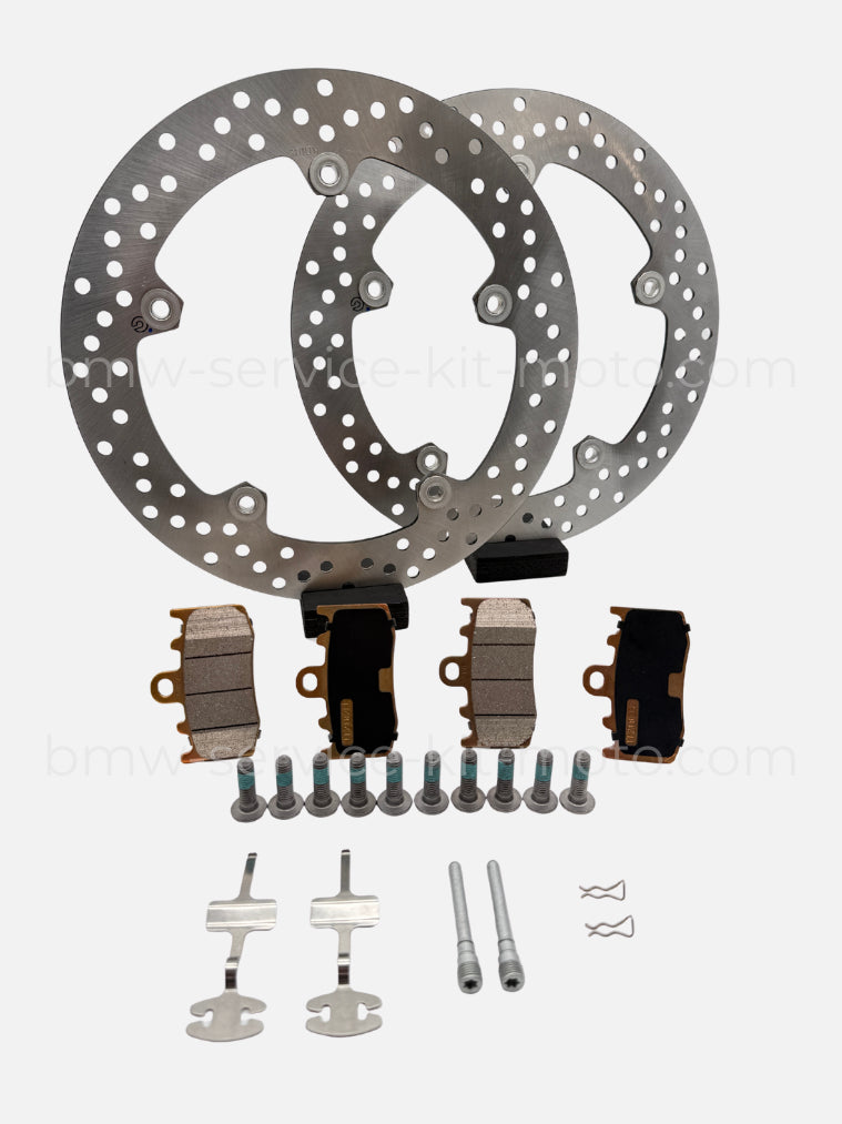 Kit complet de freinage avant, plaquettes de frein et disques de freins avant d'origine BMW Motorrad pour R 1200 RT