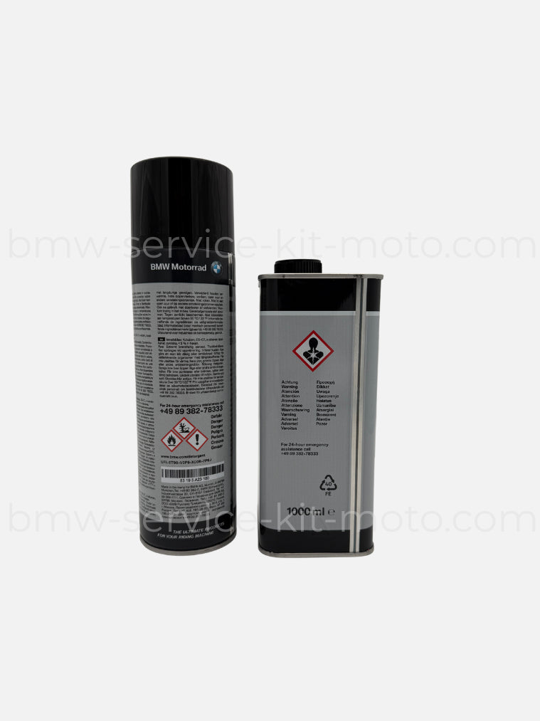 Kit origine BMW Motorrad de produits pour purge de freins, nettoyant frein et 1L de liquide de frein
