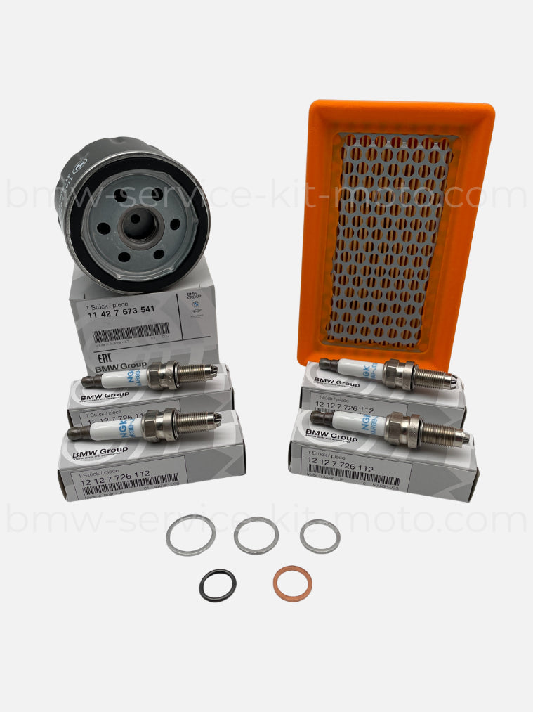 Kit BMW d'origine pour révision des 20000 km, filtre à huile, filtre à air, bougies, joints pour R1200RT