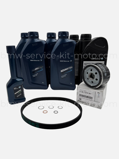 kit révision des 6 ans avec huile 15W50, huile de pont, huile de boite, filtre à huile, courroie, joints pour R1200GS BMW